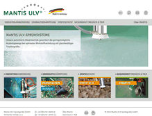 Tablet Screenshot of mantis-ulv.com